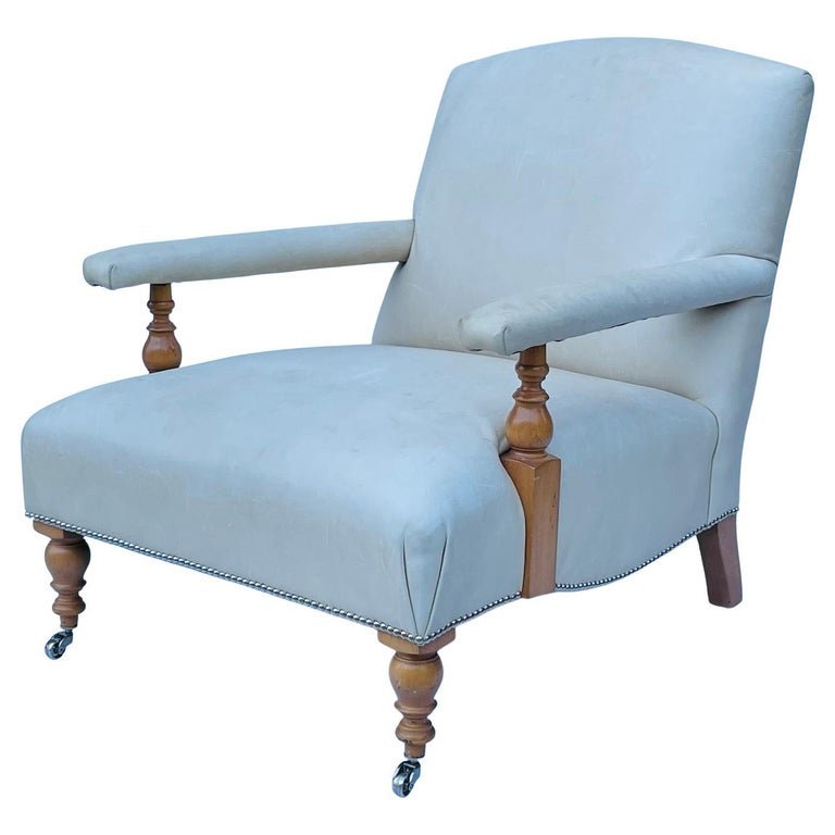 Ralph Lauren Oliver Chair in Cream Leather Upholstery (1 of 20)