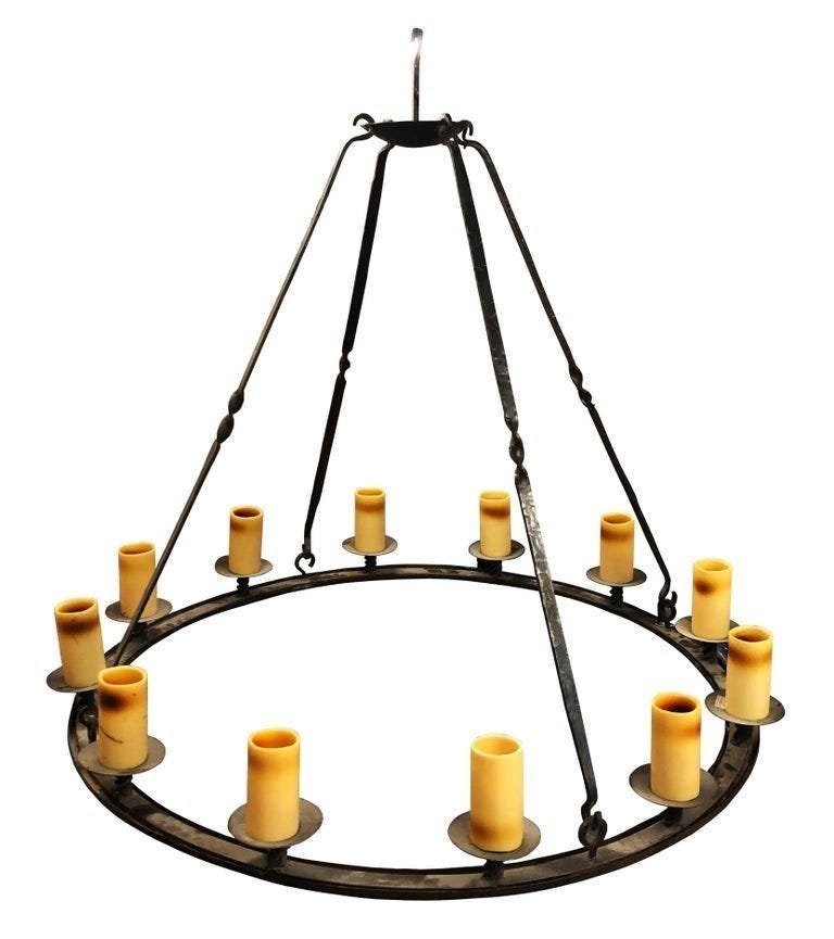 Extra Large Forged Steel Chandelier by Paul Ferrante (1 of 10)