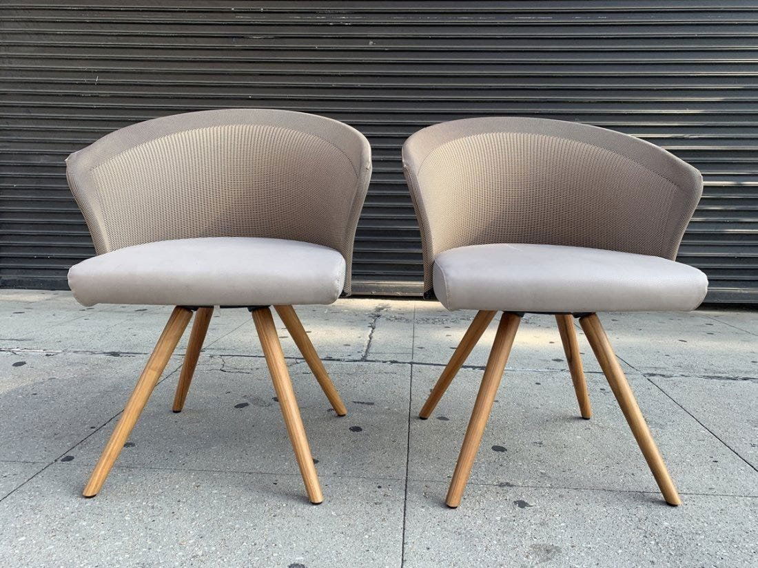 Pair of SHELLS Armchairs by Martin Ballenat For Tonon (1 of 11)