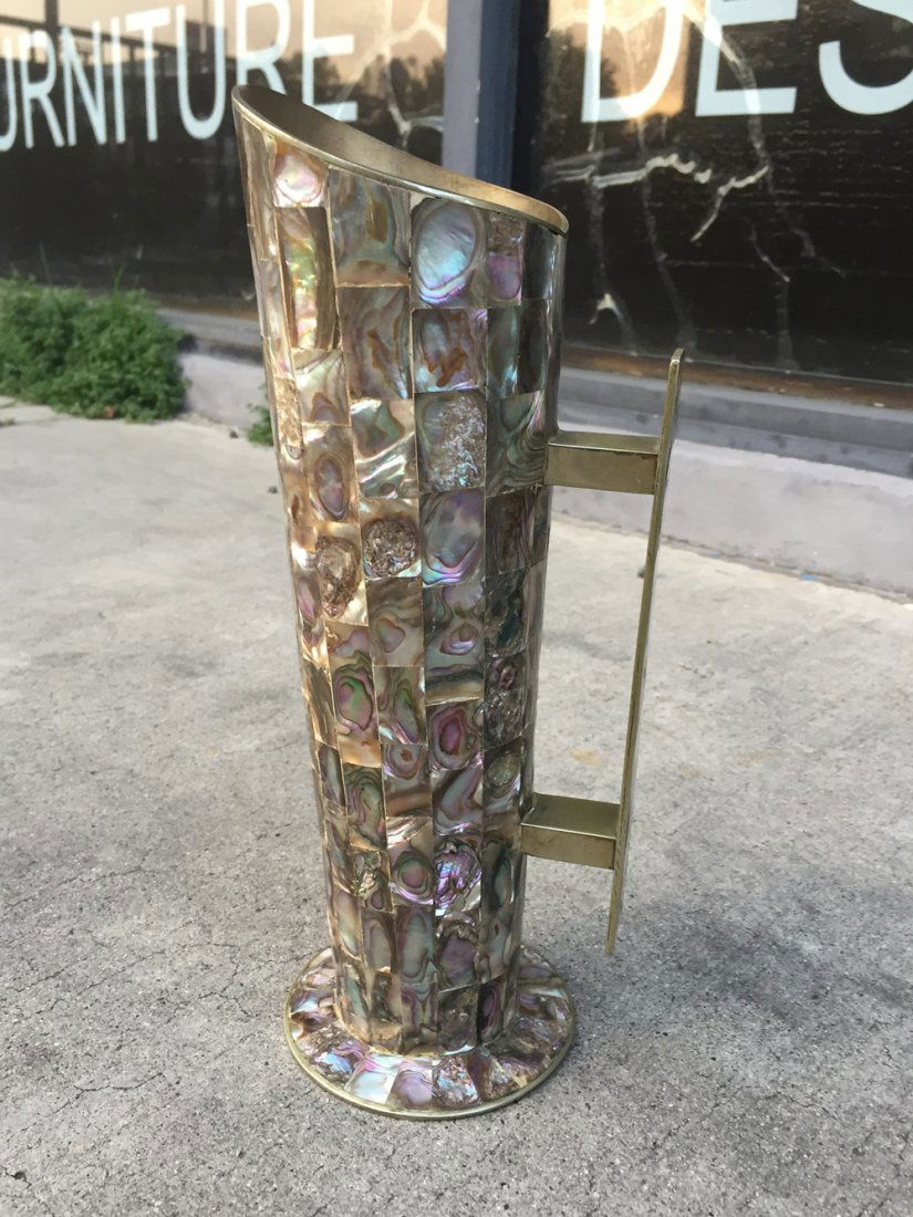 Mexican Alpaca Silver & Avalone Water Pitcher (1 of 10)