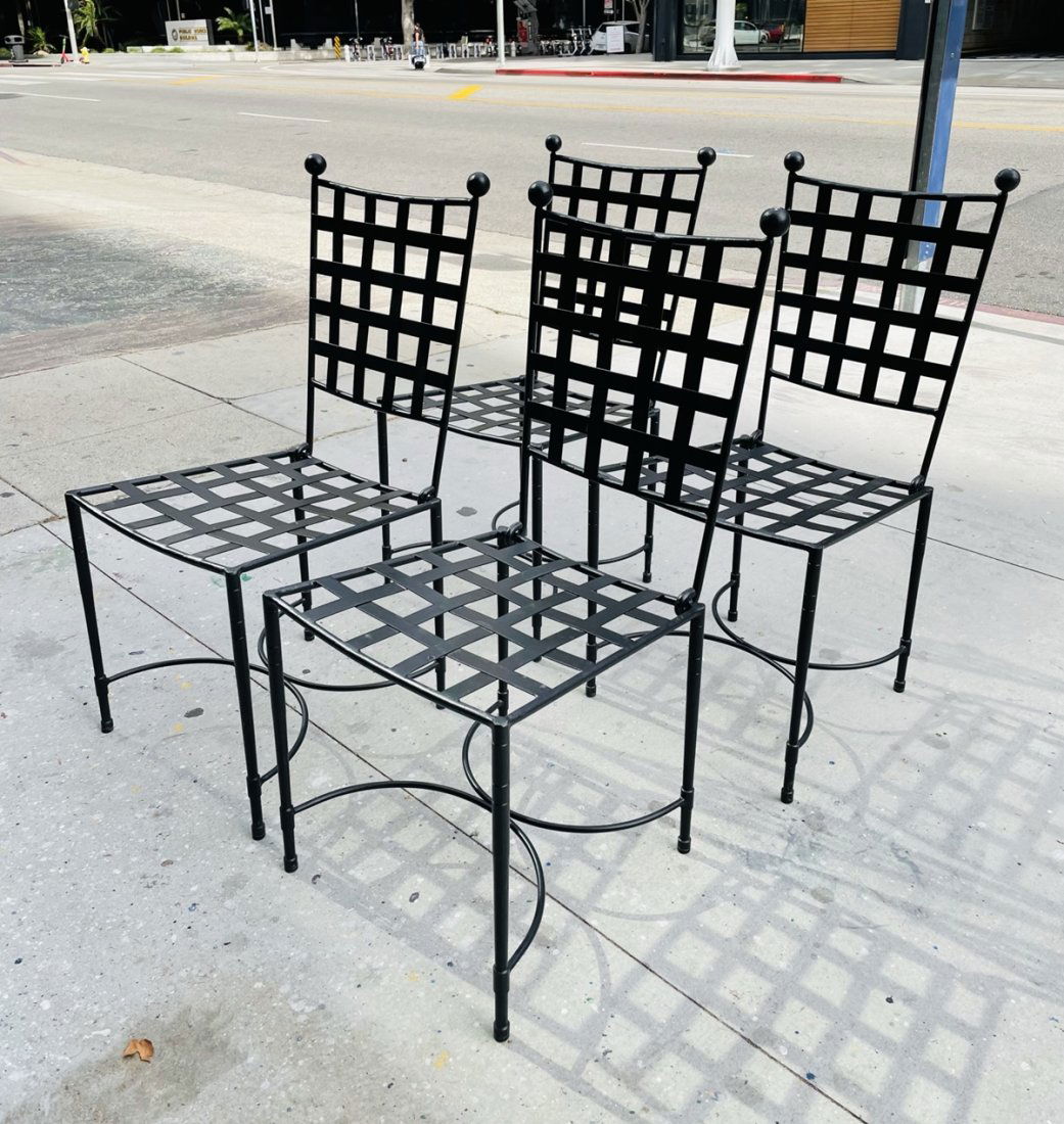 Set of Four Patio Chairs in the Style of Mario Papperzini (1 of 19)