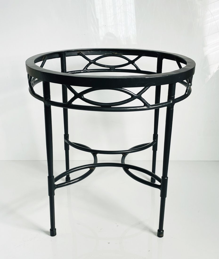 Patio Coffee/Side Table in Black Metal (1 of 15)
