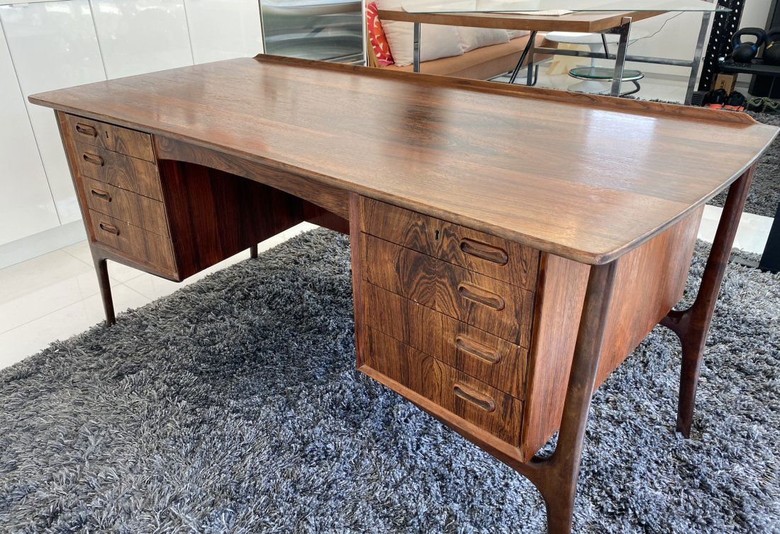 Danish Teak Desk by Svend Ã…ge Madsen for H.P. Hansen, 1960s (1 of 13)