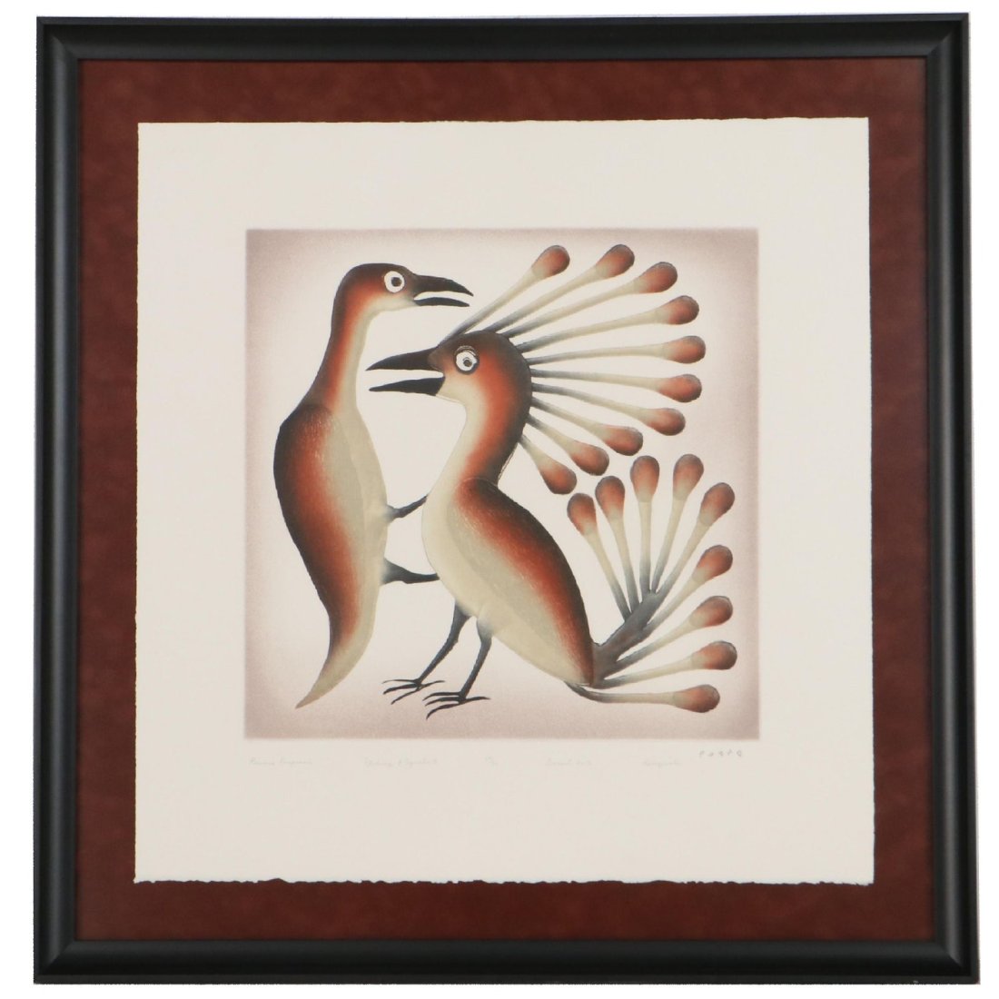 -Raven's Proposal- Etching by Kenojuak Ashevak (1 of 9)