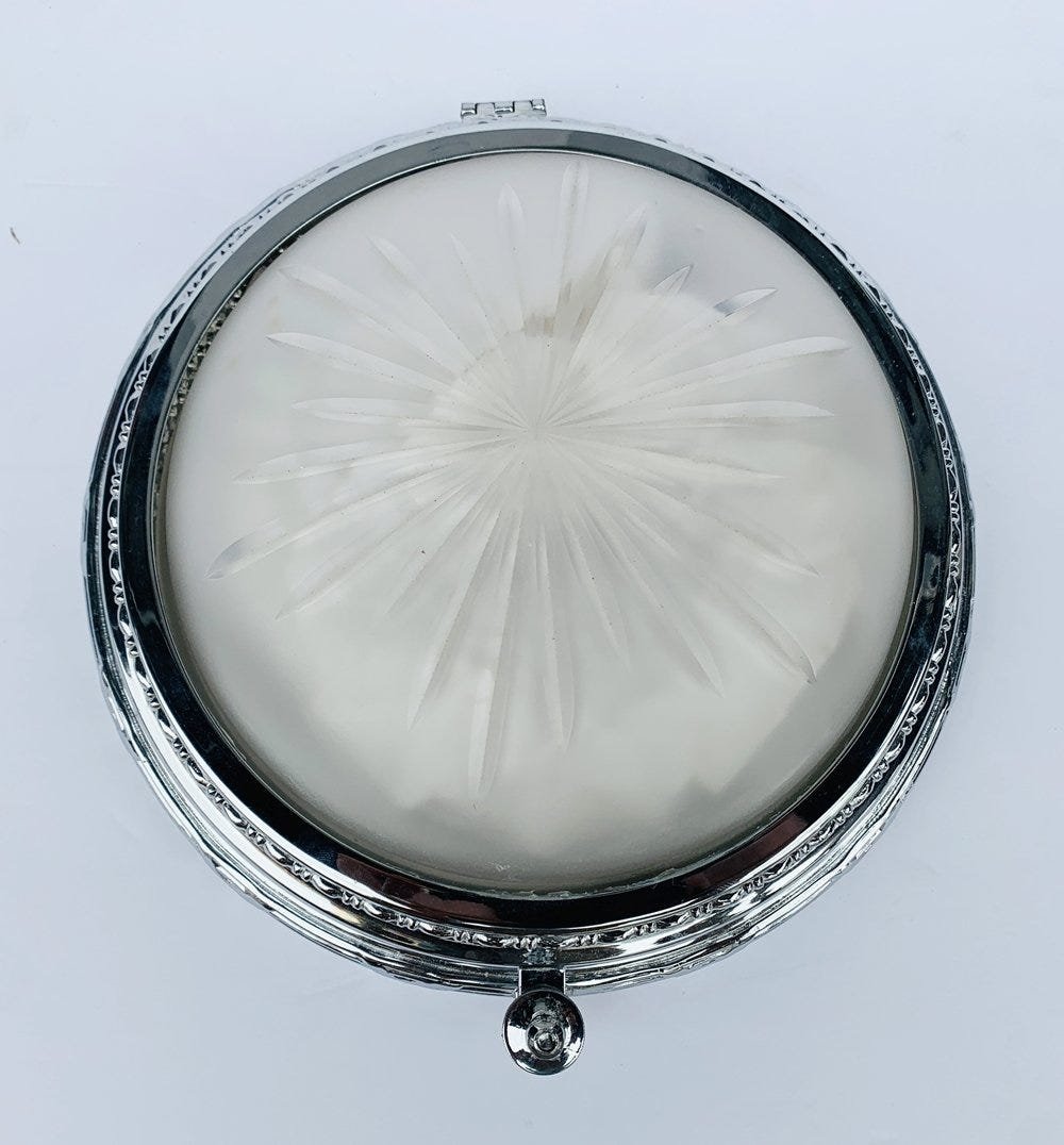 Porthole Ceiling Light in polished Nickel by Vaughan (1 of 10)