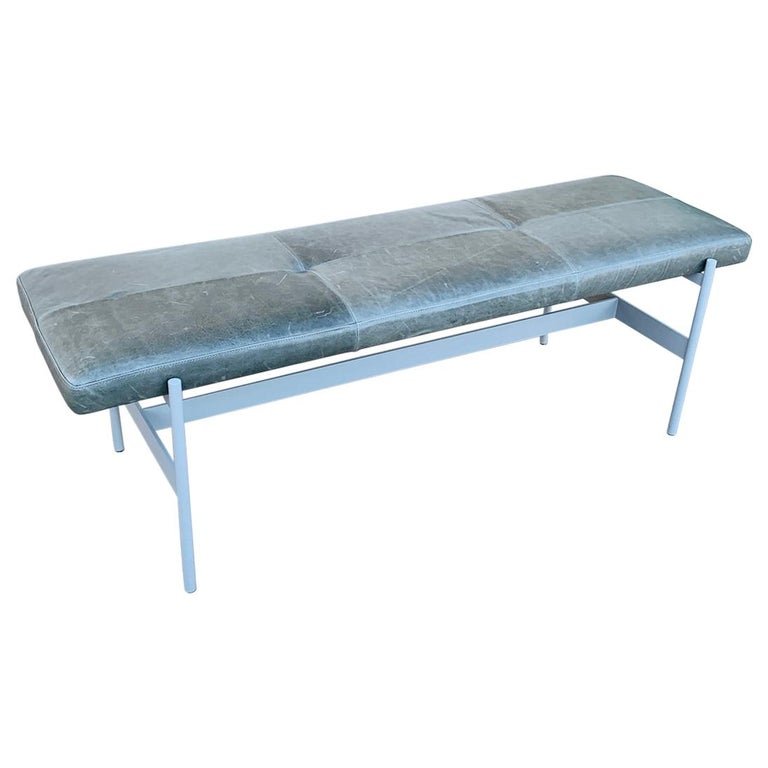Leather & Steel Bench by Blu Dot (1 of 9)