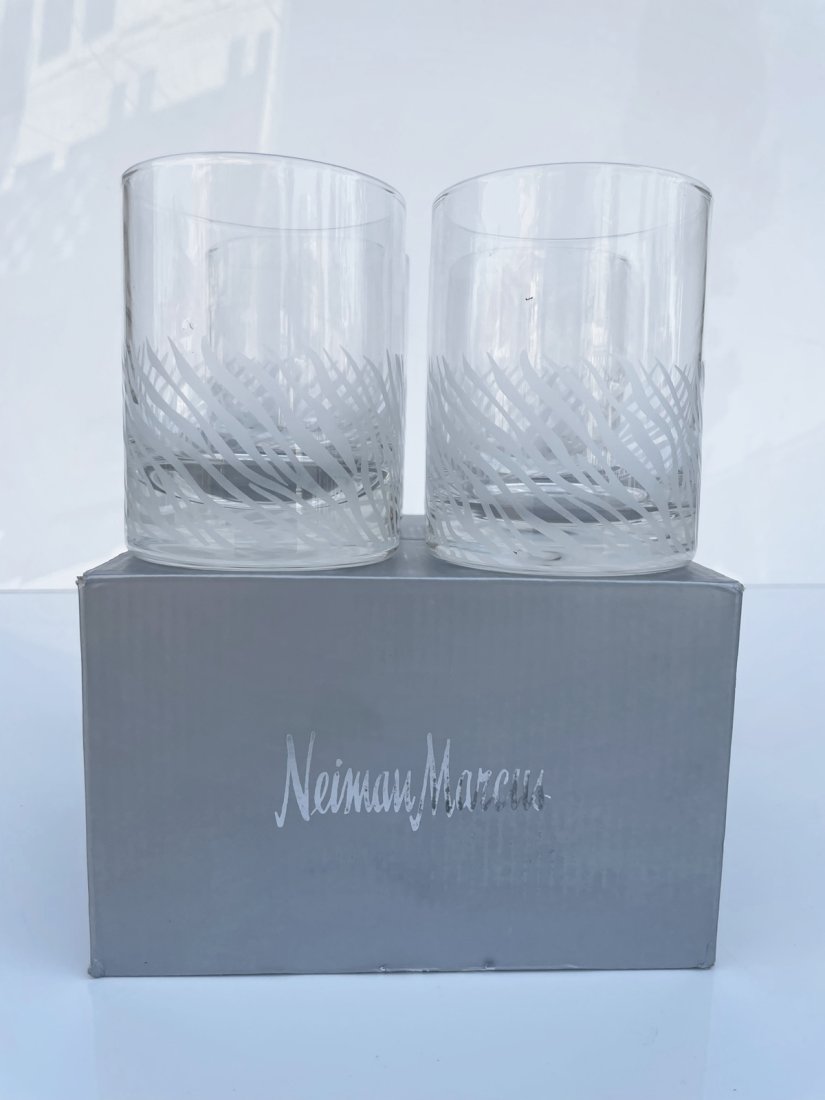 Set of 4 Low Ball Glasses by Neiman Marcus, NEW (1 of 6)