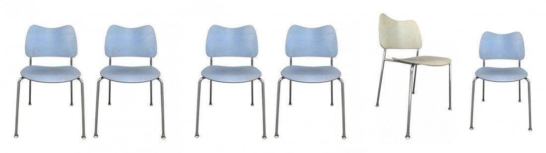 6 Stacking Chairs Made in Sweden by Lammhults Mobel AB (1 of 20)