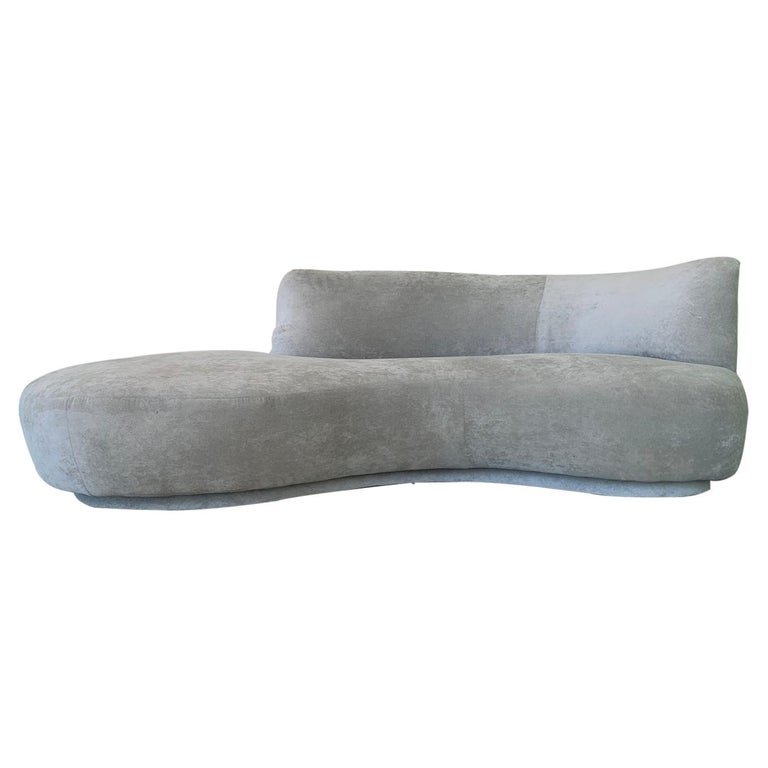 Serpentine Sofa With Plinth Base, Vladimir Kagan Style (1 of 12)
