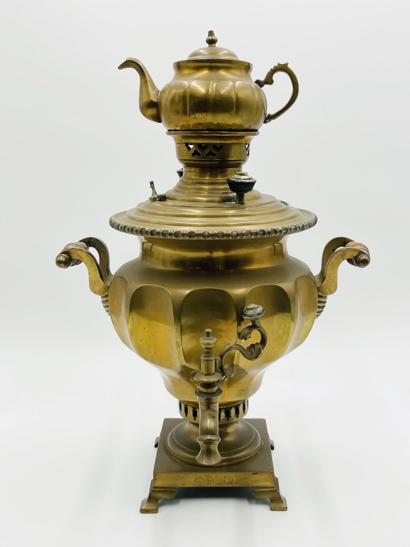Antique Russian Brass Samovar (1 of 20)