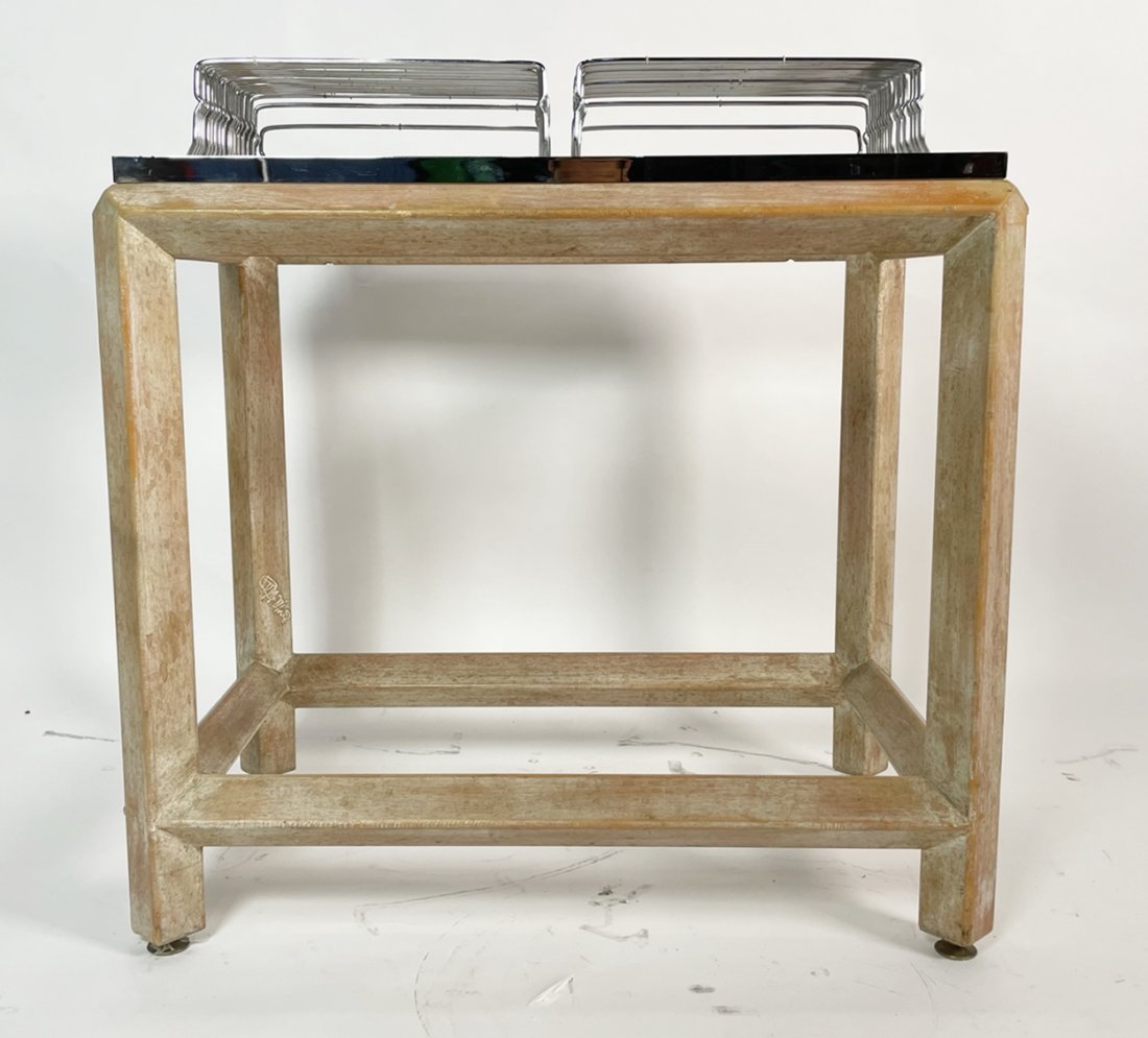 Trouser Display/Holder by Phyllis Morris: Custom made trouser display/holder designed and manufactured in Los Angeles by Phyllis Morris.The cabinet can hold at least 40 trousers and is perfect for a closet or a bedroom.The piece is signed by