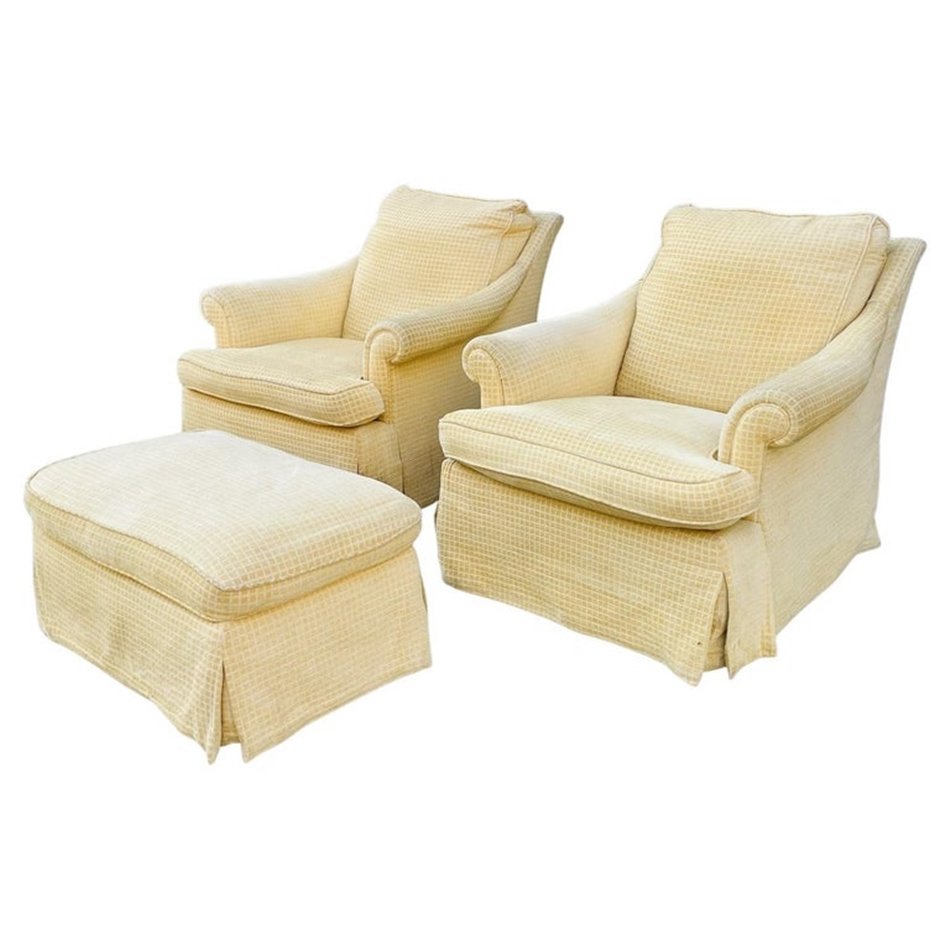 Pair of Armchairs & Ottoman By A. Rudin of Los Angeles (1 of 20)