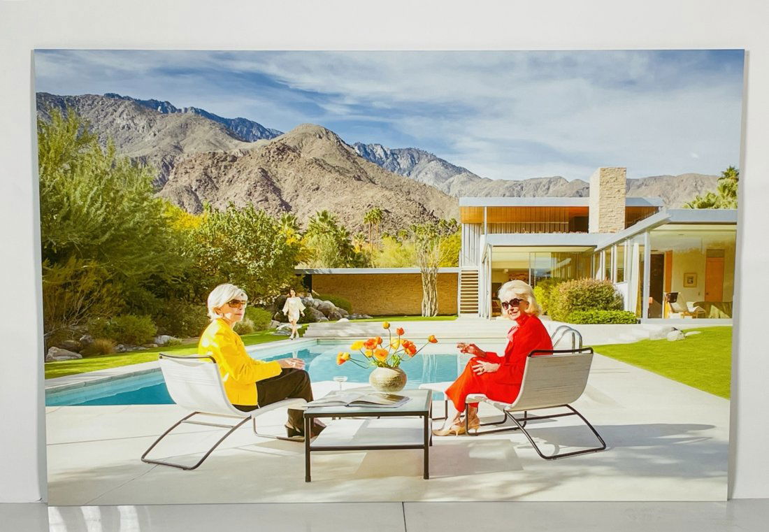 Fine Art PhotoGraph by Kelly & Fred Titled Poolside Reunion 60x40 (1 of 9)