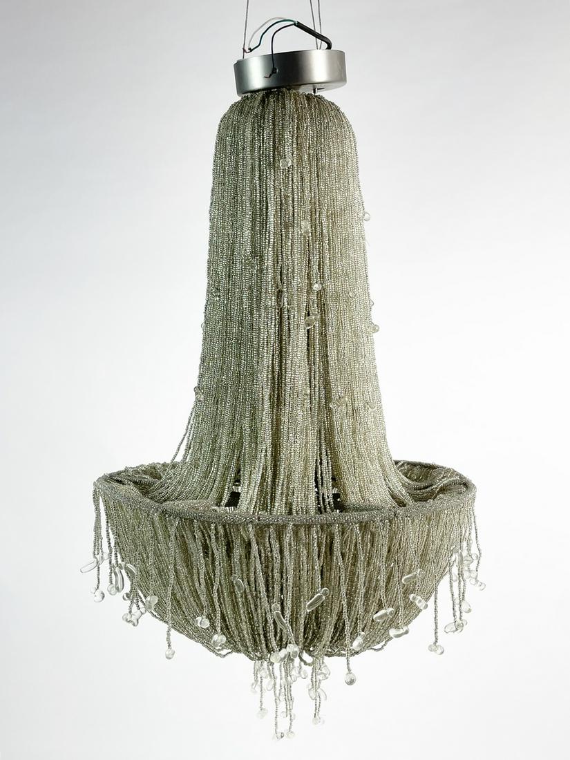 Restoration Hardware 1930â€™s French Beaded Chandelier: The 1930S French Crystal Beaded Chandelier by Restoration Hardware. A glamorous focal point is an understatement. Combining the curves of a 19th-century chandelier with the glamour of Art Deco design,