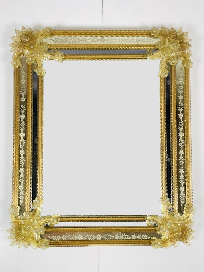 Breathtaking Venetian Reversed Etched Mirror (1 of 17)