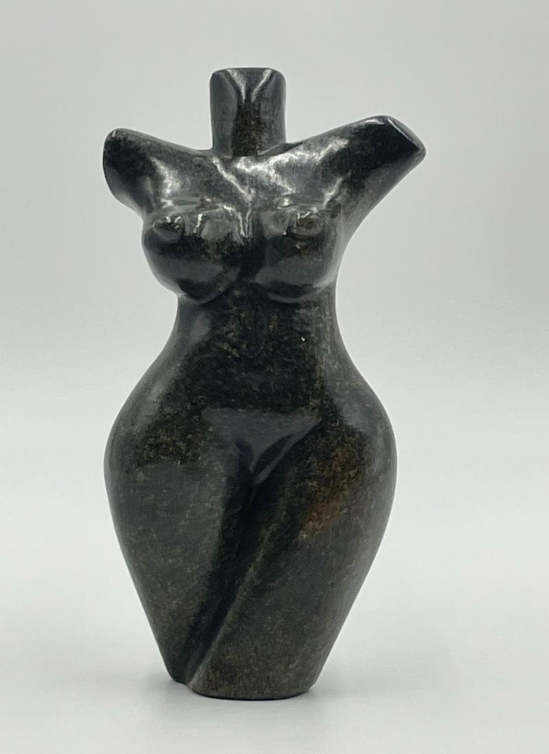 Stunning Soap Stone Female Nude Sculpture: Stunning soapstone sculpture depicting a nude female body, great attention to detail, unsigned. Measurements: 8 inches high x 4 inches wide x 2.50 inches deep. All items are sold as is. The auction ho