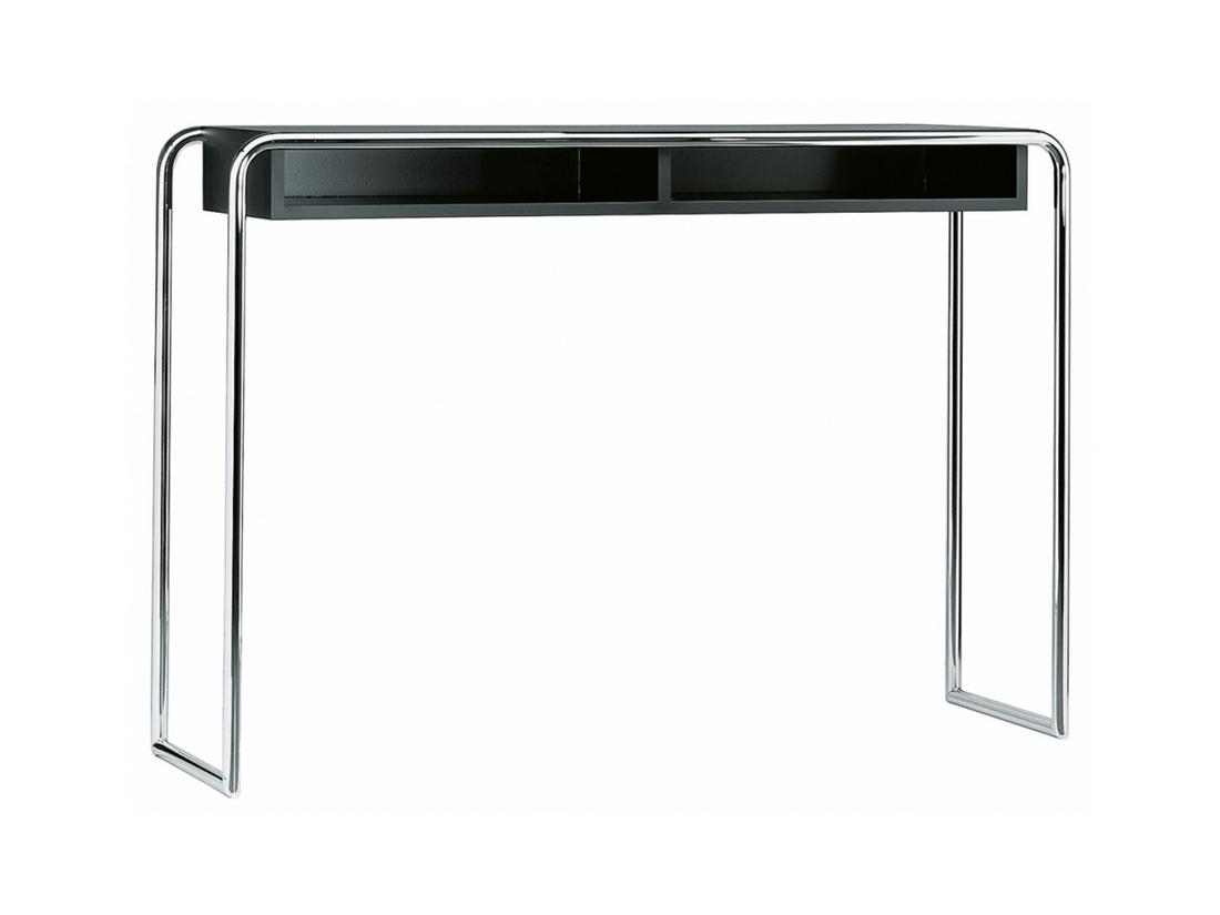Art Deco Console by Thonet Model B 108: Beautifully designed elegant console with compartment. The design dates back to the year 1930/31 and was first presented in Thonetâ€™s catalog of that year. The invention of tubular steel furnitu