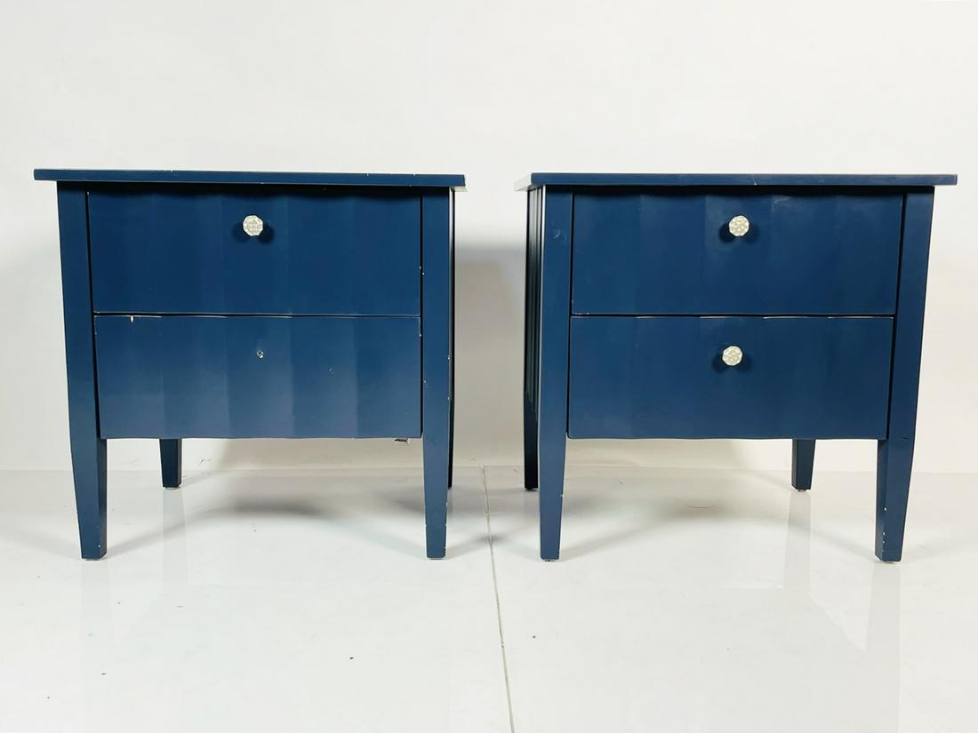Modern Nightstands w/ Scalloped Detail (1 of 14)