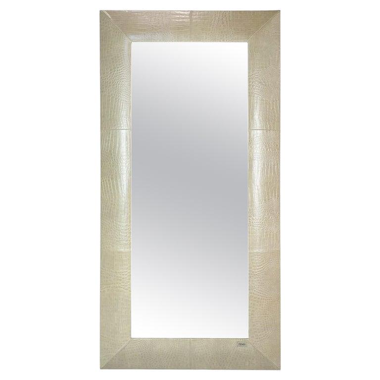 Full Length Mirror Embossed in Leather by Fendi (1 of 16)