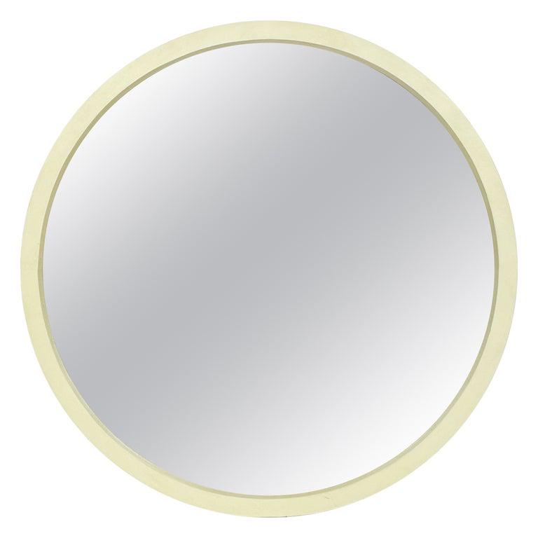 Large Wall Mirror in Wood and Faux Shagreen by Palecek (1 of 14)