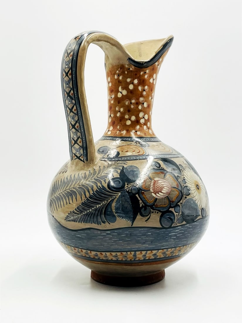 Tonala Style Water Pitcher, Hand-Painted (1 of 17)