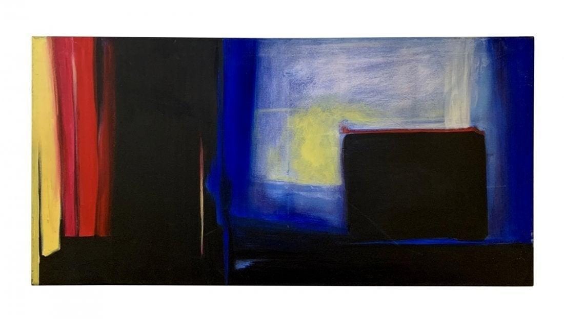 Oil on Canvas by Marlene Burns "Loose Change" c.1996: Original Oil on canvas by Marlene Burns titled "Loose Change" unframed, good condition. Measurements: 24 inches high x 48 inches wide. All items are sold as is. The auction house does not warrant auth