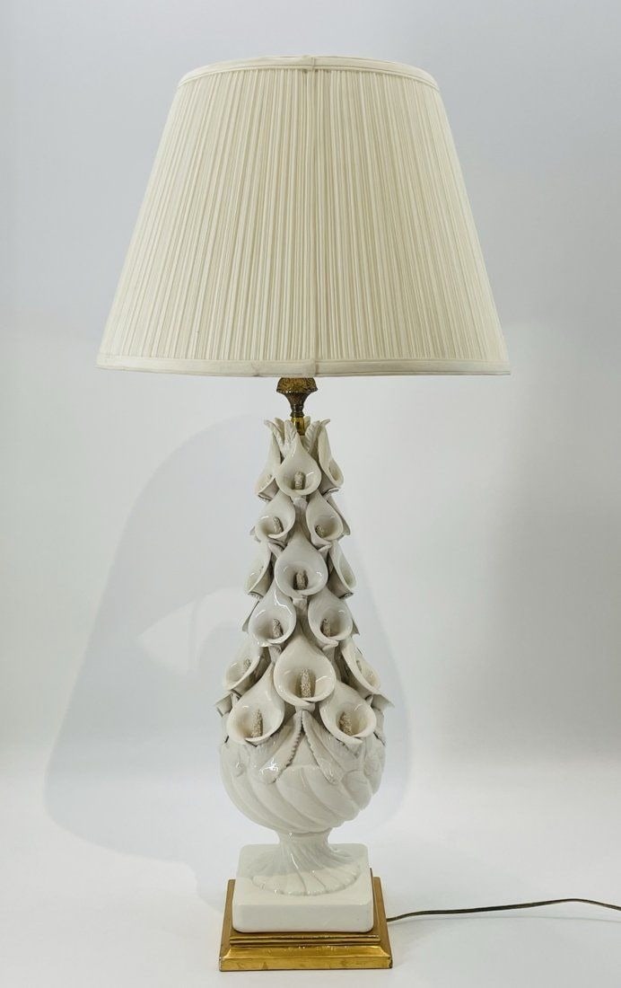 Calla Lily Table Lamp from Bondia/Manises, 1960's (1 of 15)