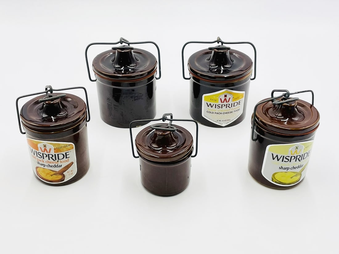 Set of 5 Vintage Wispride Stoneware Canisters (1 of 12)