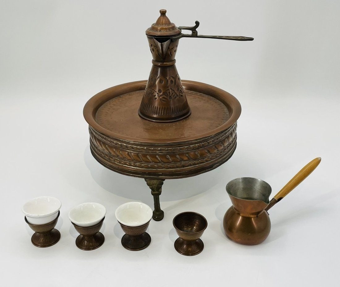 Coffee & Cake Service Set by Joseph Ben Ari, Israel 1950's (1 of 18)