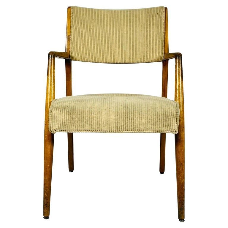 Vintage Armchair by Maurice Bailey for Monteverdi Young: Vintage arm chair designed by Maurice Bailey for Monteverdi Young. The chair is all original and retains the original finish, upholstery and label. Measurements: 34 inches high x 23 inches wide x 2