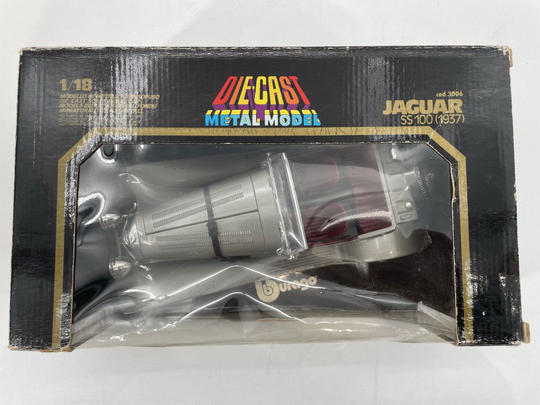Bburago 1937 Jaguar SS 100 1:18 Scale Diecast Model Car, Unopened Box (1 of 9)