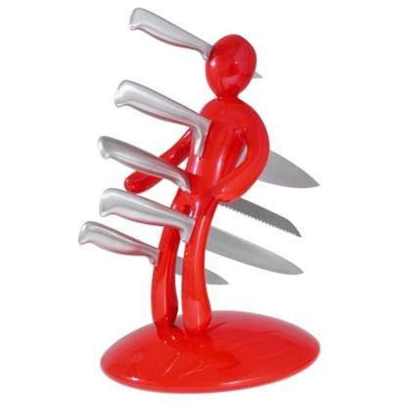 Voodoo Knife Set & Holder by Raffaele Iannello for Vice Versa, New In Box (1 of 10)