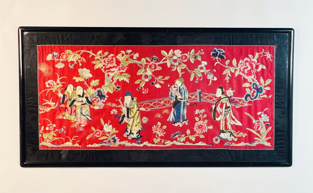 Framed Chinese Silk Embroidery (1 of 18)