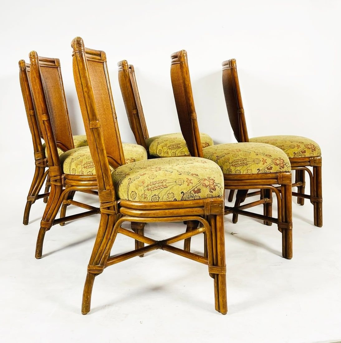 Set of 8 Vintage Dining Chairs by Palecek (1 of 18)