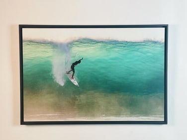 Surfer Arwork Print On Board
