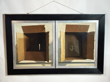 Diptych Oil Painting by Jan Saether (1944-2018)