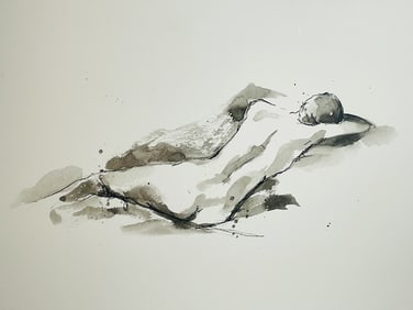 Nathan Harper -Ink Study V- Glicee, 60x45