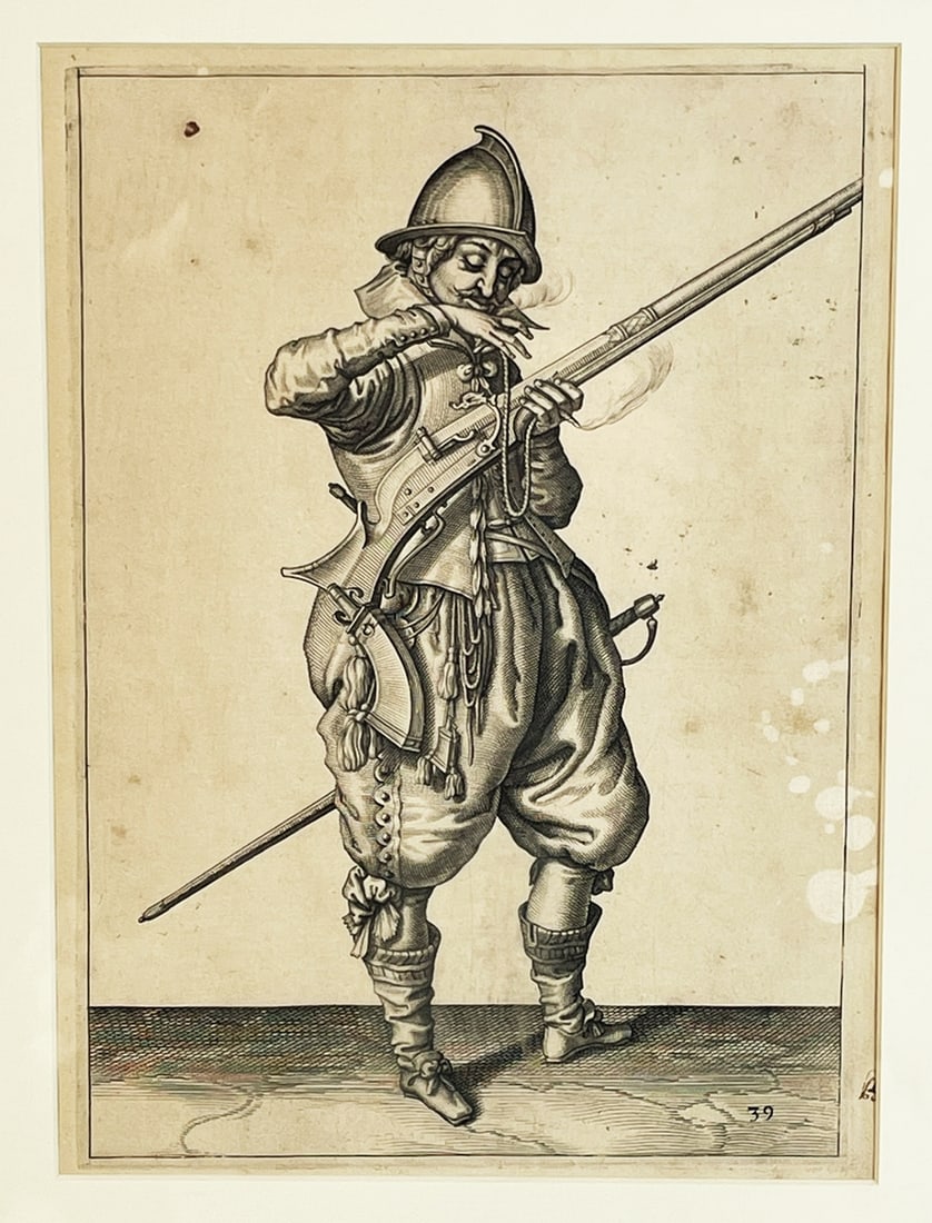 Jacob de Gheyn II print, Page 39. (1 of 16)