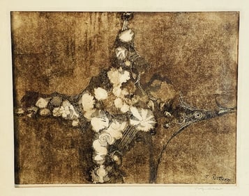 Lithograph by Evelyn Rotblatt (American 1927-2004) Pencil Signed