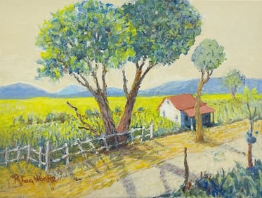 Vintage Painting by Rhea Wenke (Belarus 1922- California 2018)