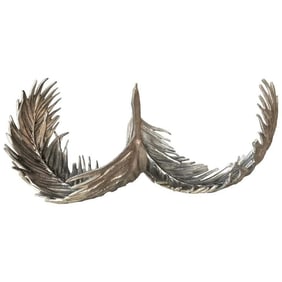 Arthur Cour Aluminum Cast Leaves Trays, signed & dated 1977