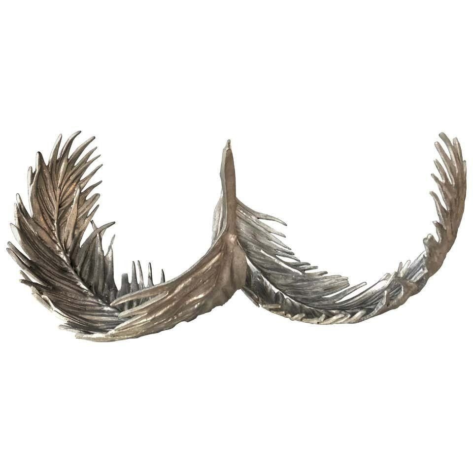 Arthur Cour Aluminum Cast Leaves Trays, signed & dated 1977 (1 of 9)