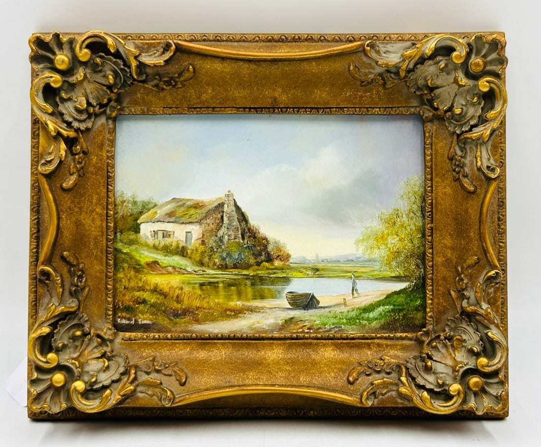 Vintage Painting by Richard Simms (British, b. 1926) (1 of 11)