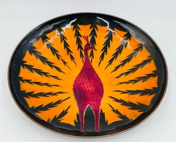 Vintage Metal and Enamel Signed UFI, Mexico Mid 20th Century