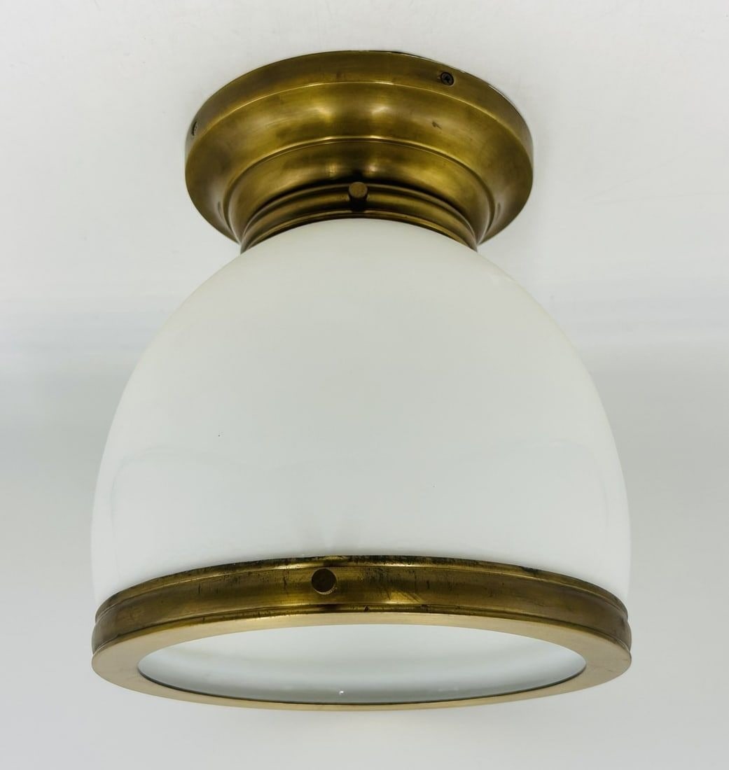 Brass & Glass Ceiling Light by Visual Comfort (1 of 13)