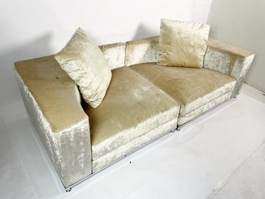 Two Piece Sectional Sofa made in Italy by Saba Italia.