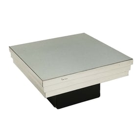 Aluminum and Wood Coffee Table by Pierre Cardin, Signed