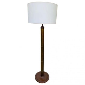 Midcentury Modern Style Floor Lamp in Solid Brass