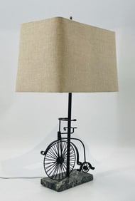 1950s Vintage Bicycle Lamp and Shade