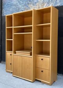 Three Piece Display Cabinet With Shelves